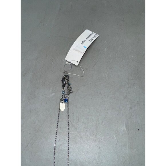 Dragonfly Pendant Necklace With Iridescent Beads On Silver Chain Firefly Jewelry - Picture 13 of 14